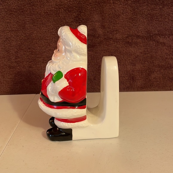 Lefton vintage China 1986 Hand-painted Santa napkin holder - Picture 5 of 12